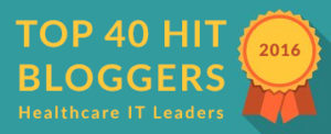 Top 40 HIT Bloggers Healthcare IT Leaders Large Badge